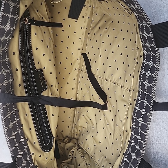 Kate Spade Black and White Geometric Diaper Bag - Picture 10 of 11